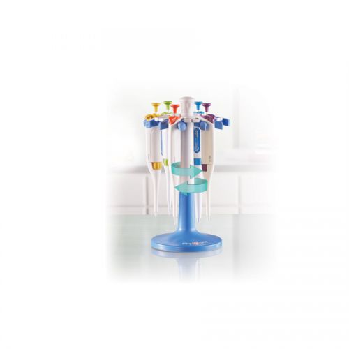 Flip & Grip Pipettor Carousel, Blue | Heathrow Scientific