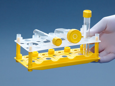 Universal rack for centrifuge and tissue culture tubes, 28 pieces | Techno Plastic Products